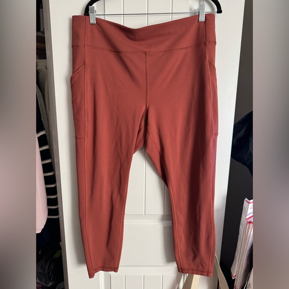 LULULEMON WUNDER UNDER HR Leggings SZ 18 rustic coral Like new condition - Picture 1 of 6